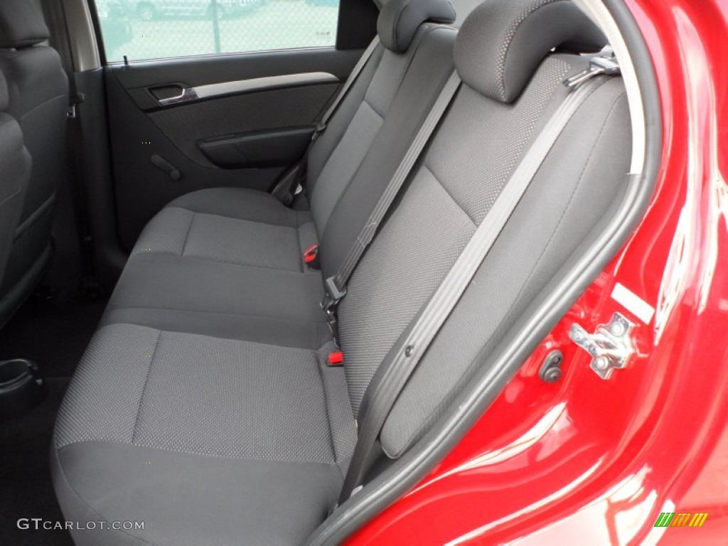 2010 Aveo LT Sedan - Sport Red / Charcoal photo #25