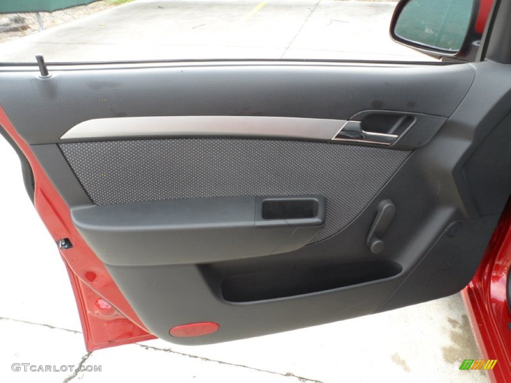 2010 Aveo LT Sedan - Sport Red / Charcoal photo #26