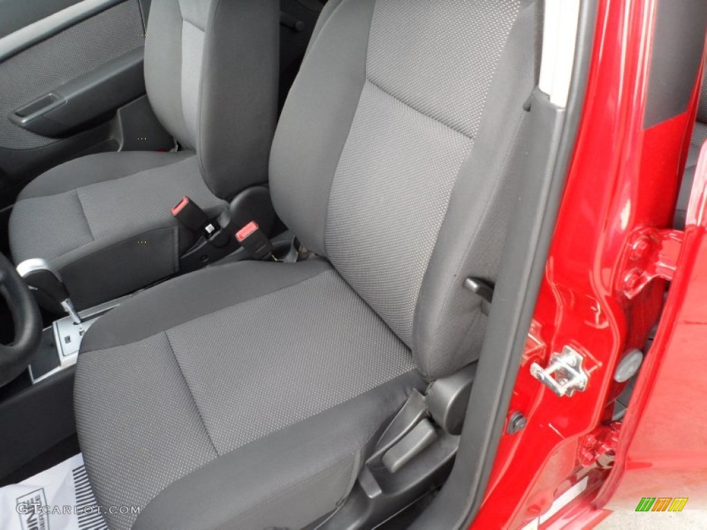 2010 Aveo LT Sedan - Sport Red / Charcoal photo #27