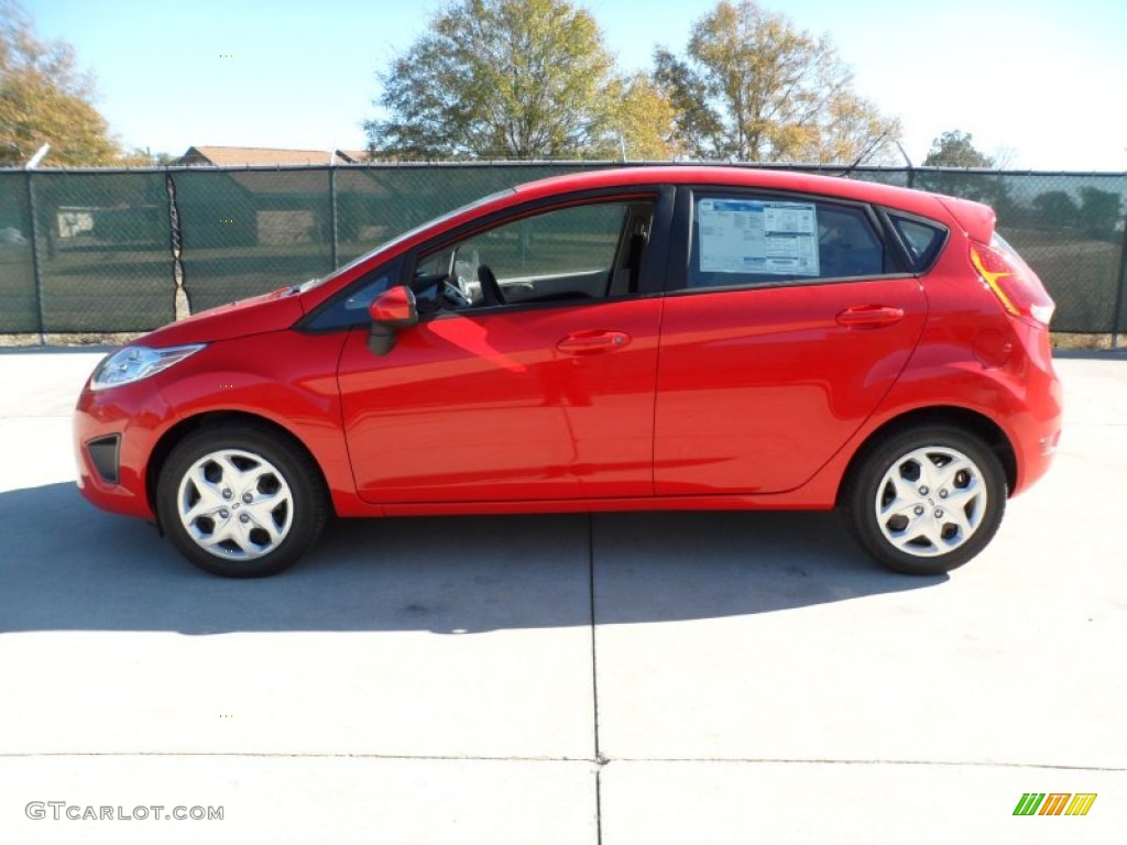 Race Red 2012 Ford Fiesta SE Hatchback Exterior Photo #59051993