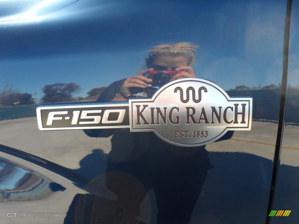 2012 F150 King Ranch SuperCrew 4x4 - Dark Blue Pearl Metallic / King Ranch Chaparral Leather photo #13