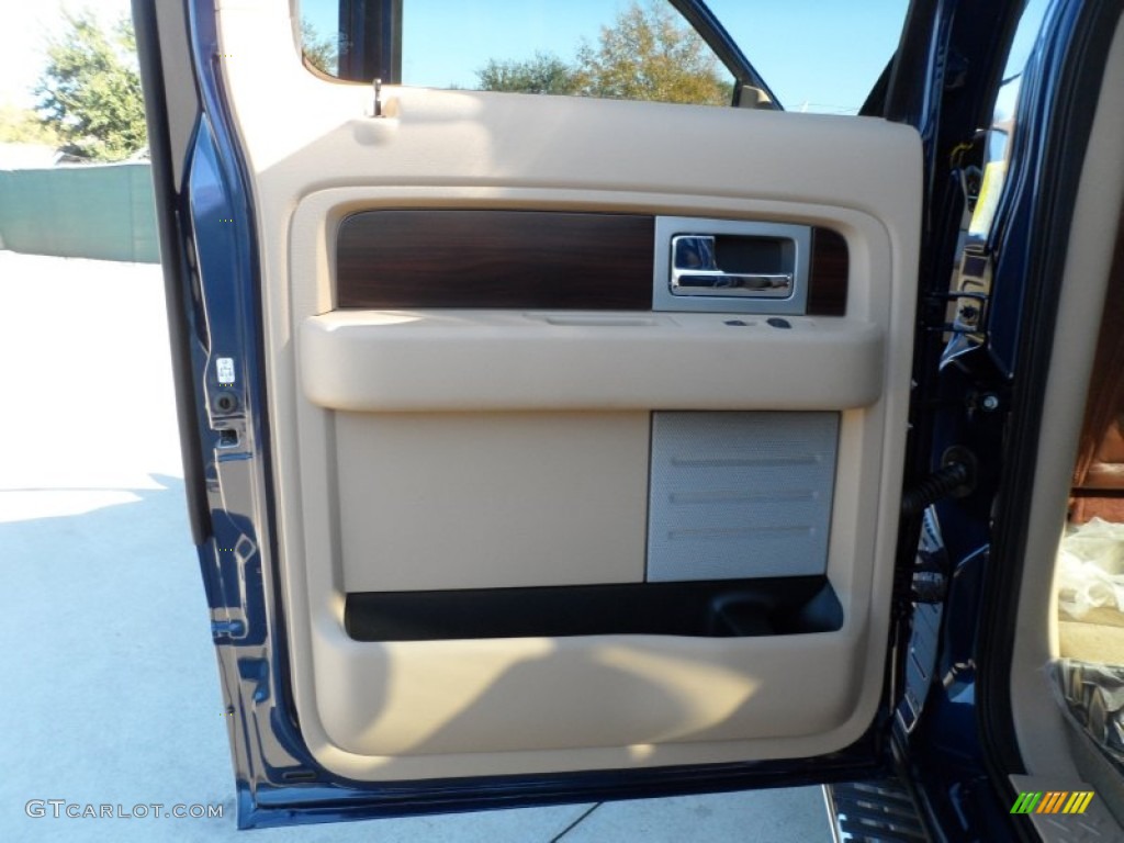 2012 F150 King Ranch SuperCrew 4x4 - Dark Blue Pearl Metallic / King Ranch Chaparral Leather photo #22