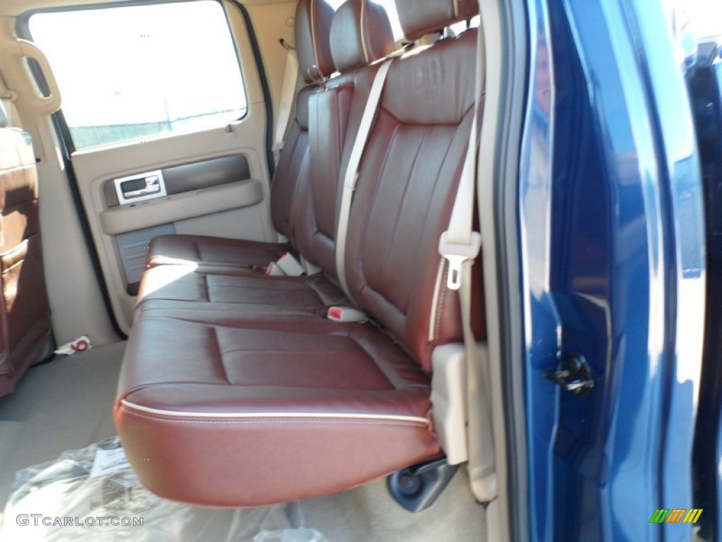 2012 F150 King Ranch SuperCrew 4x4 - Dark Blue Pearl Metallic / King Ranch Chaparral Leather photo #23