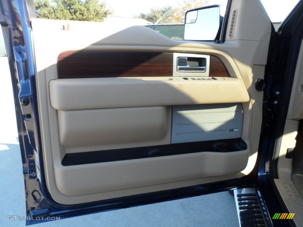2012 F150 King Ranch SuperCrew 4x4 - Dark Blue Pearl Metallic / King Ranch Chaparral Leather photo #24