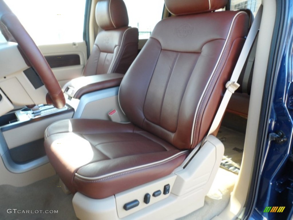 2012 F150 King Ranch SuperCrew 4x4 - Dark Blue Pearl Metallic / King Ranch Chaparral Leather photo #26