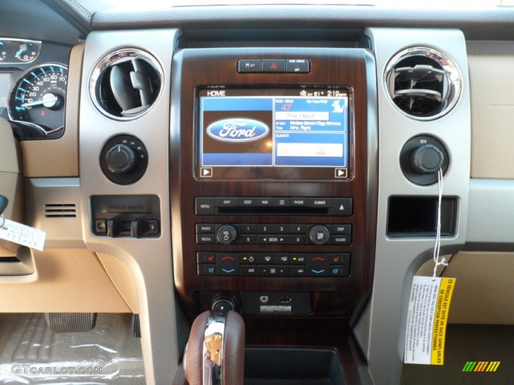 2012 F150 King Ranch SuperCrew 4x4 - Dark Blue Pearl Metallic / King Ranch Chaparral Leather photo #30
