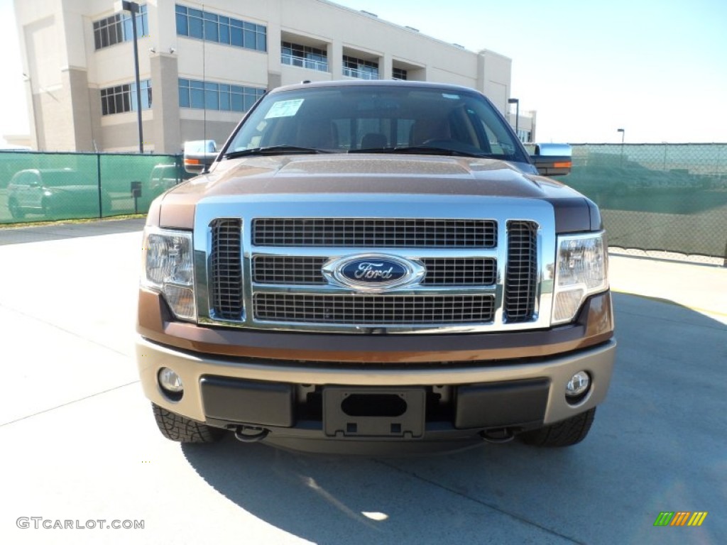 2012 F150 King Ranch SuperCrew 4x4 - Golden Bronze Metallic / King Ranch Chaparral Leather photo #8