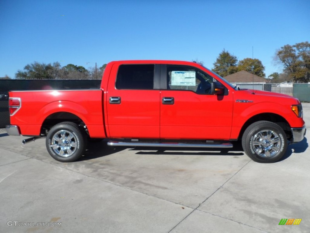 2012 F150 XLT SuperCrew - Race Red / Steel Gray photo #2