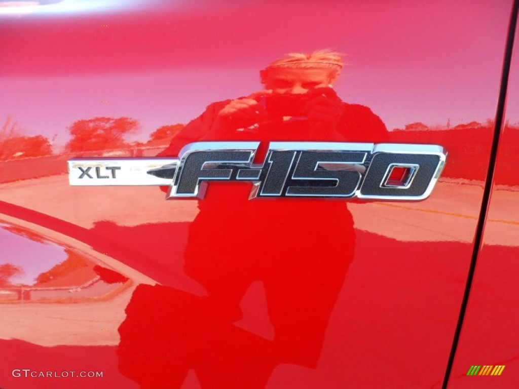 2012 F150 XLT SuperCrew - Race Red / Steel Gray photo #13