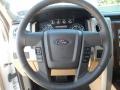 Pale Adobe 2012 Ford F150 Lariat SuperCrew 4x4 Steering Wheel