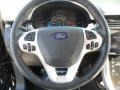 Charcoal Black/Silver Smoke Metallic 2012 Ford Edge Sport Steering Wheel