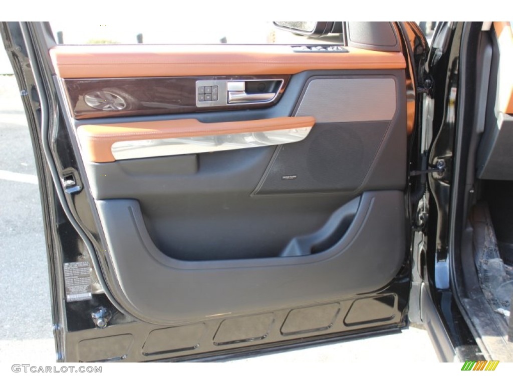2010 Land Rover Range Rover Sport Supercharged Premium Tan/Tan Stitching Door Panel Photo #59054912