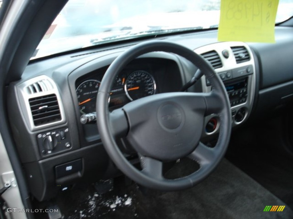 2009 GMC Canyon SLE Regular Cab 4x4 Medium Pewter Steering Wheel Photo #59055860
