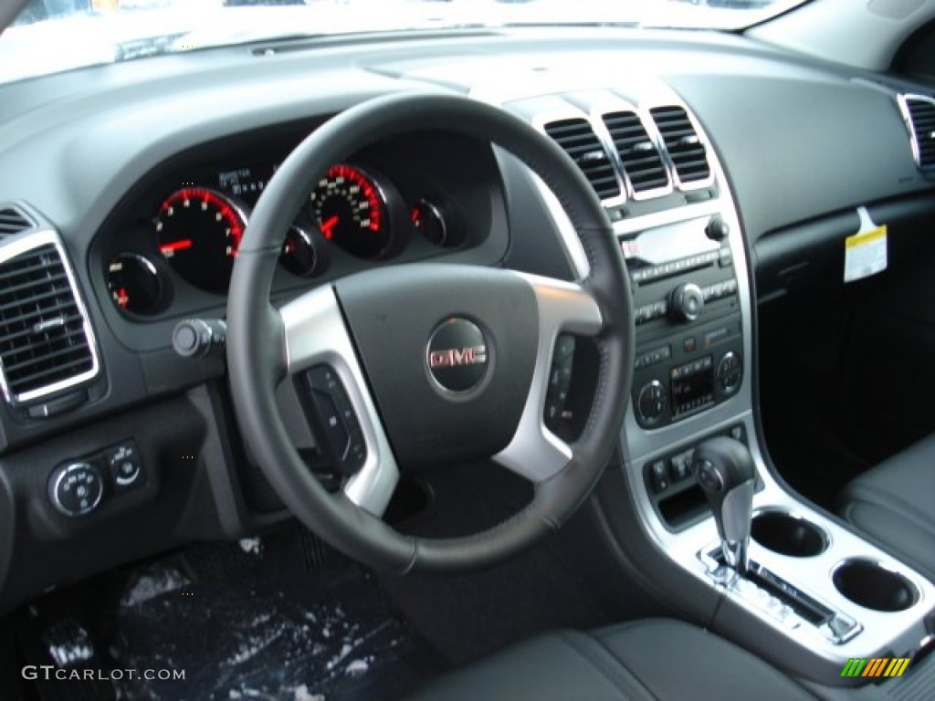 2012 GMC Acadia SLT AWD Ebony Dashboard Photo #59056217