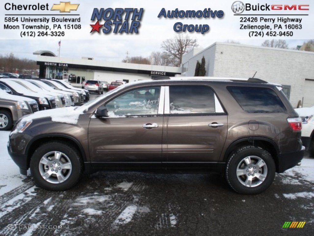 2012 Acadia SLE AWD - Medium Brown Metallic / Ebony photo #1