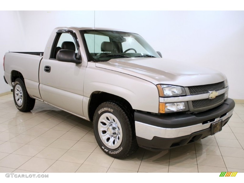 2006 Silverado 1500 Work Truck Regular Cab - Silver Birch Metallic / Dark Charcoal photo #1