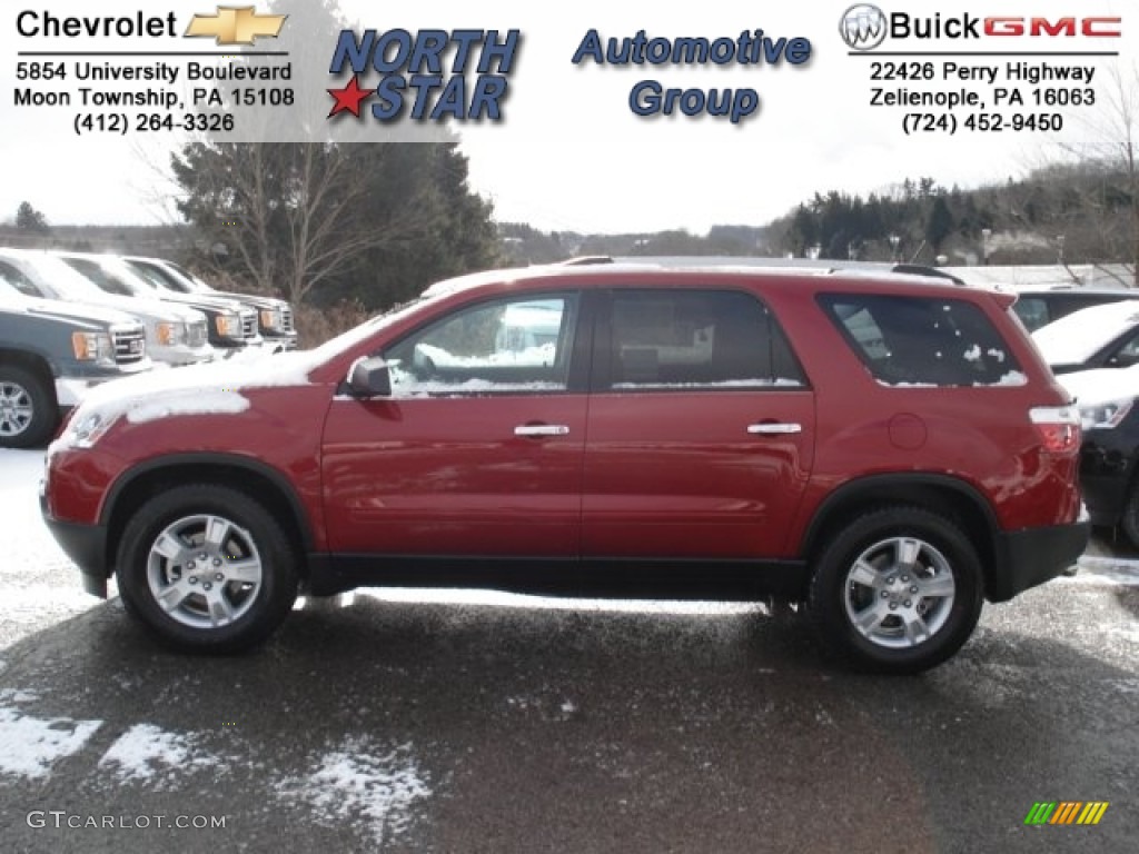 2012 Acadia SLE AWD - Crystal Red Tintcoat / Ebony photo #1