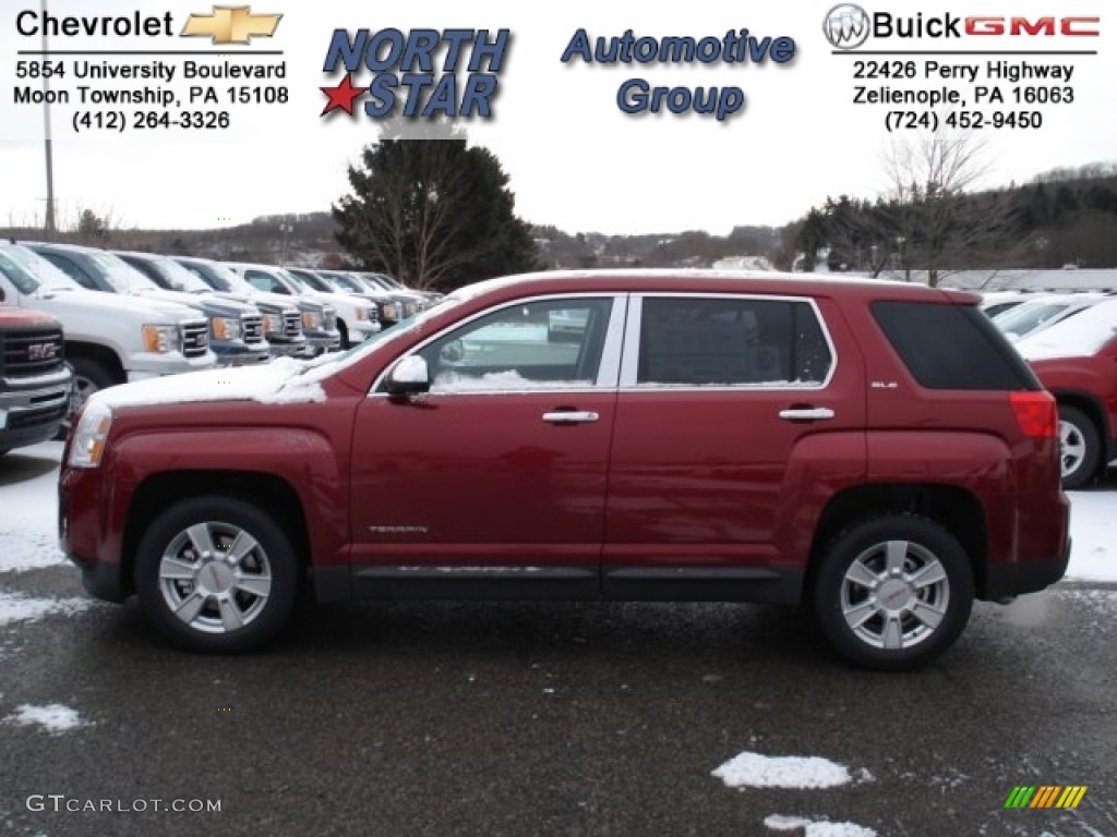 2012 Terrain SLE AWD - Merlot Jewel Metallic / Jet Black photo #1