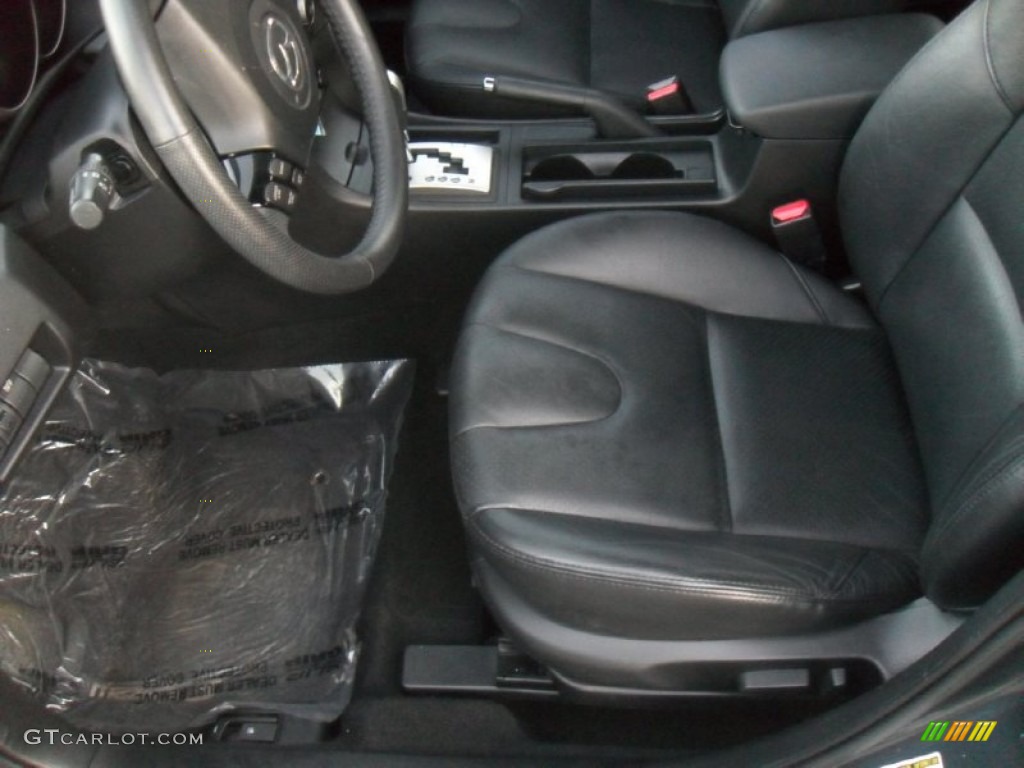 Black Interior 2008 Mazda MAZDA3 s Grand Touring Sedan Photo #59058889