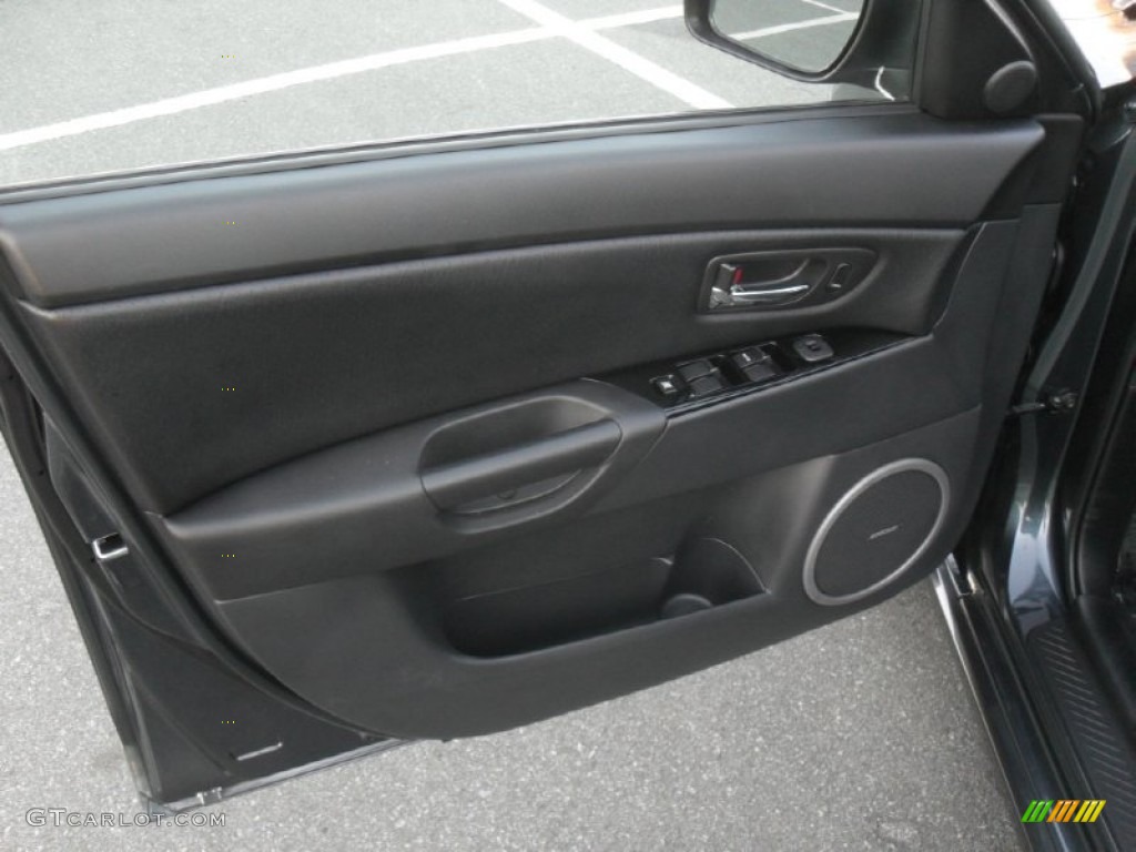 2008 Mazda MAZDA3 s Grand Touring Sedan Black Door Panel Photo #59058899