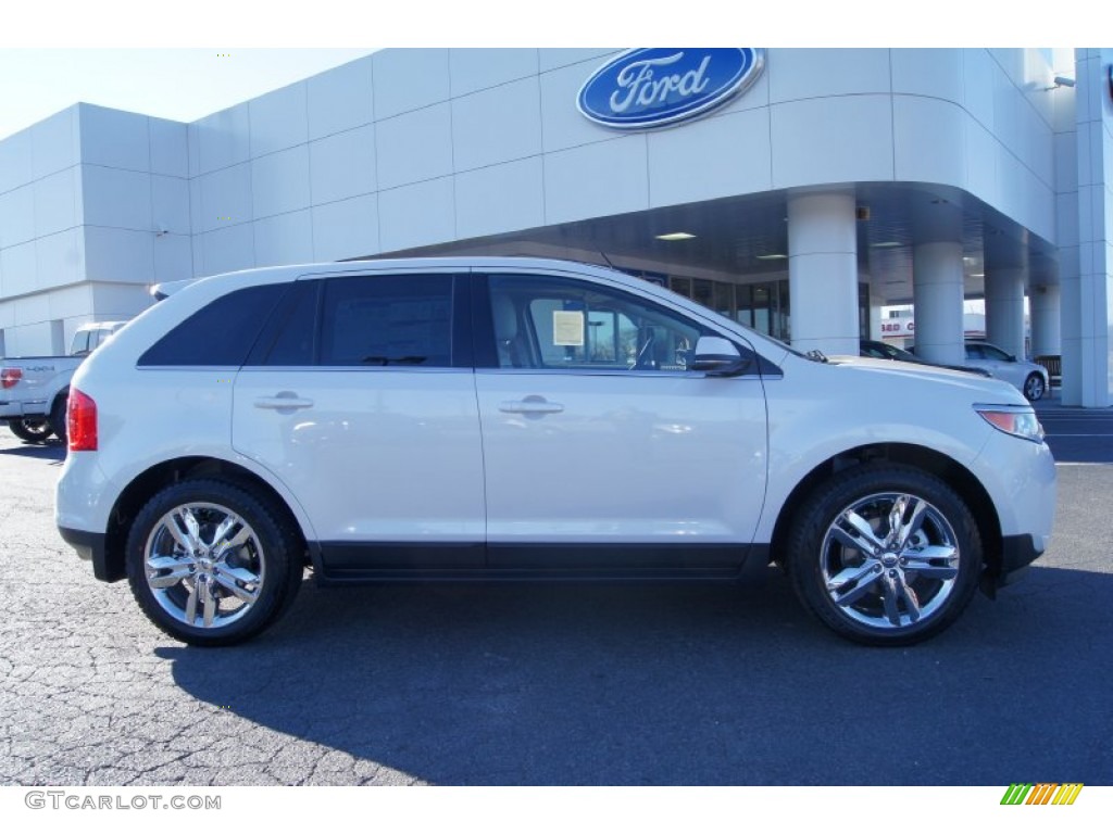 2012 Edge Limited EcoBoost - White Platinum Metallic Tri-Coat / Medium Light Stone photo #2