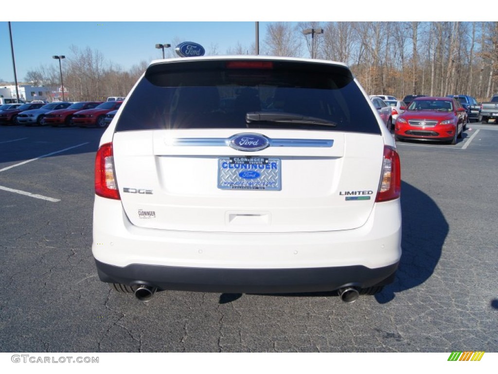 2012 Edge Limited EcoBoost - White Platinum Metallic Tri-Coat / Medium Light Stone photo #4
