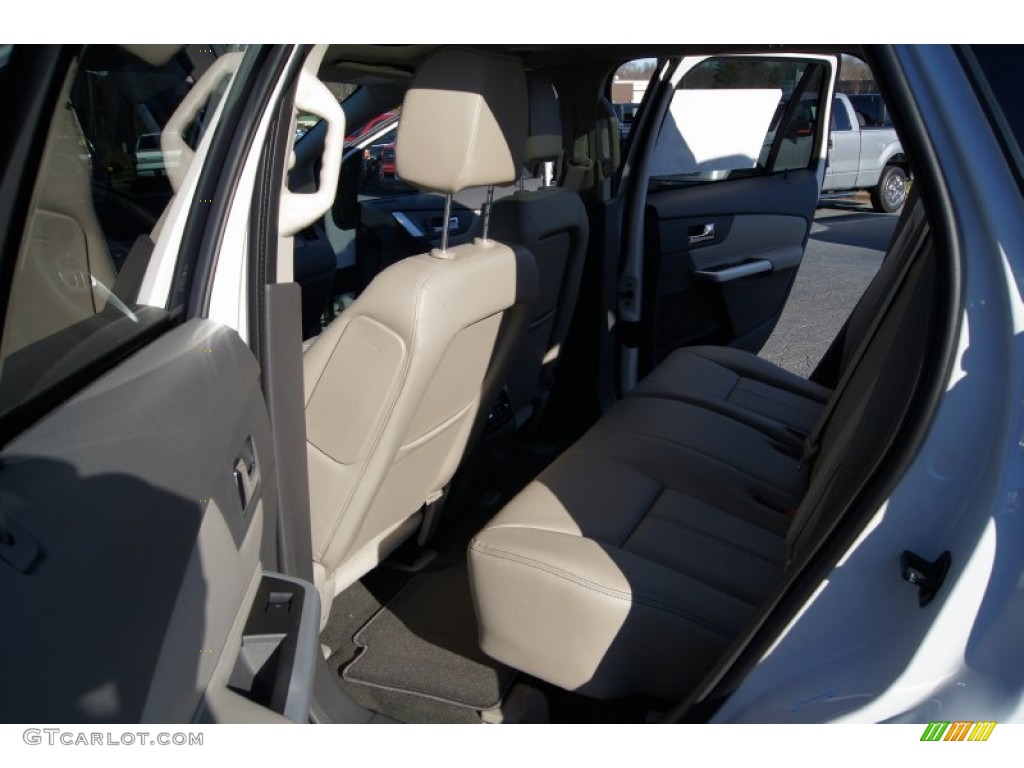 2012 Edge Limited EcoBoost - White Platinum Metallic Tri-Coat / Medium Light Stone photo #9