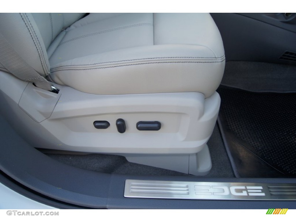 2012 Edge Limited EcoBoost - White Platinum Metallic Tri-Coat / Medium Light Stone photo #14