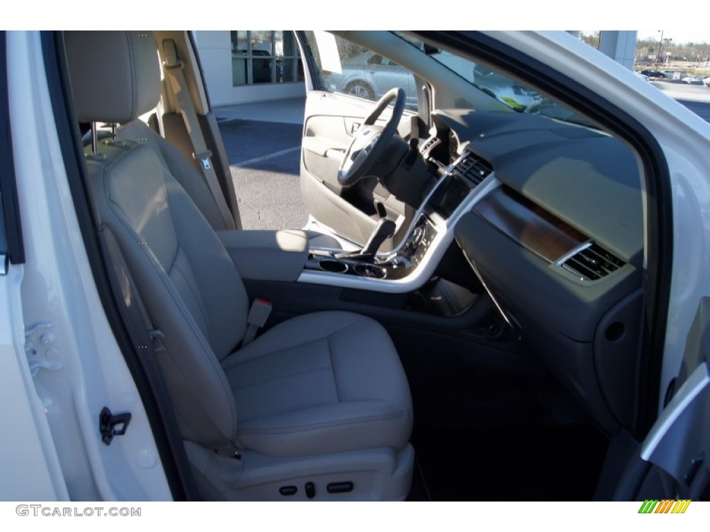 2012 Edge Limited EcoBoost - White Platinum Metallic Tri-Coat / Medium Light Stone photo #15