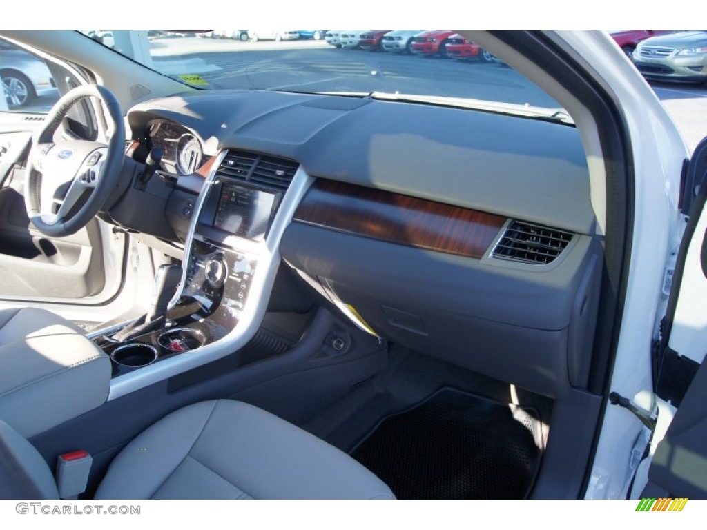 2012 Edge Limited EcoBoost - White Platinum Metallic Tri-Coat / Medium Light Stone photo #16