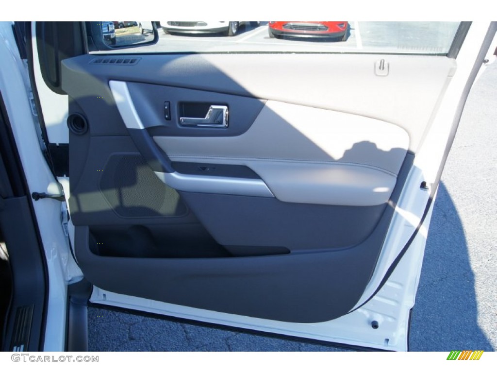 2012 Edge Limited EcoBoost - White Platinum Metallic Tri-Coat / Medium Light Stone photo #17