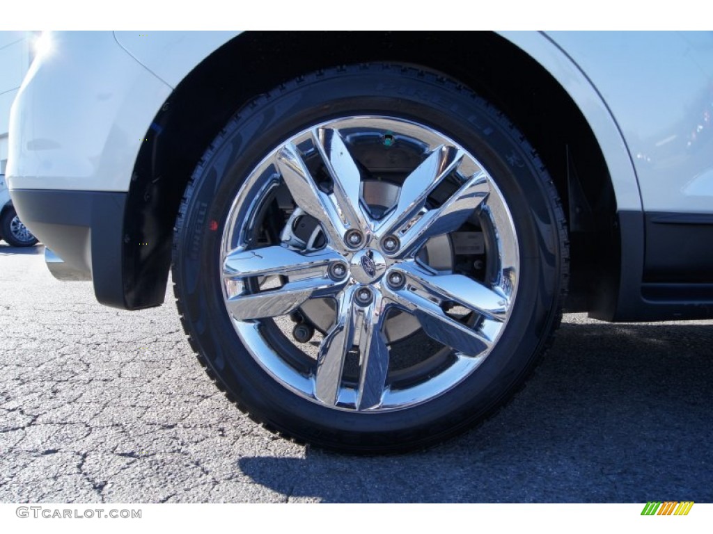 2012 Edge Limited EcoBoost - White Platinum Metallic Tri-Coat / Medium Light Stone photo #18