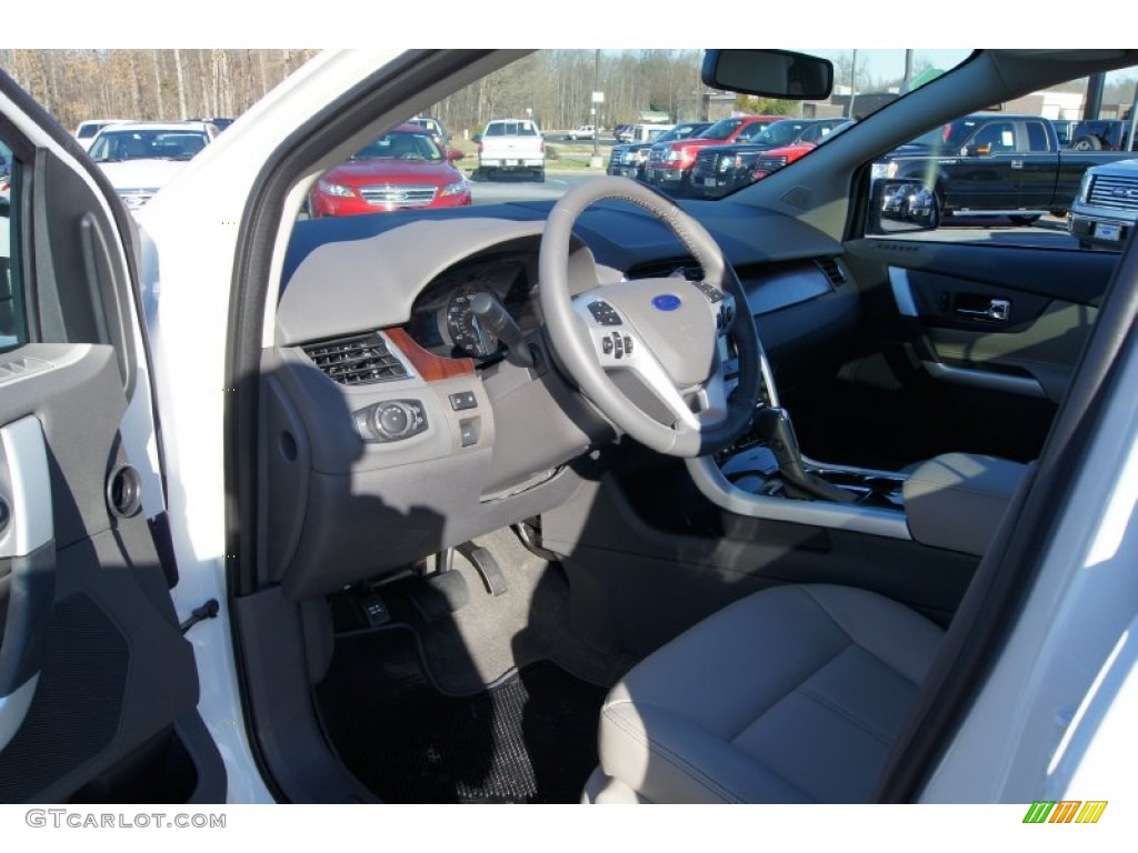 2012 Edge Limited EcoBoost - White Platinum Metallic Tri-Coat / Medium Light Stone photo #22
