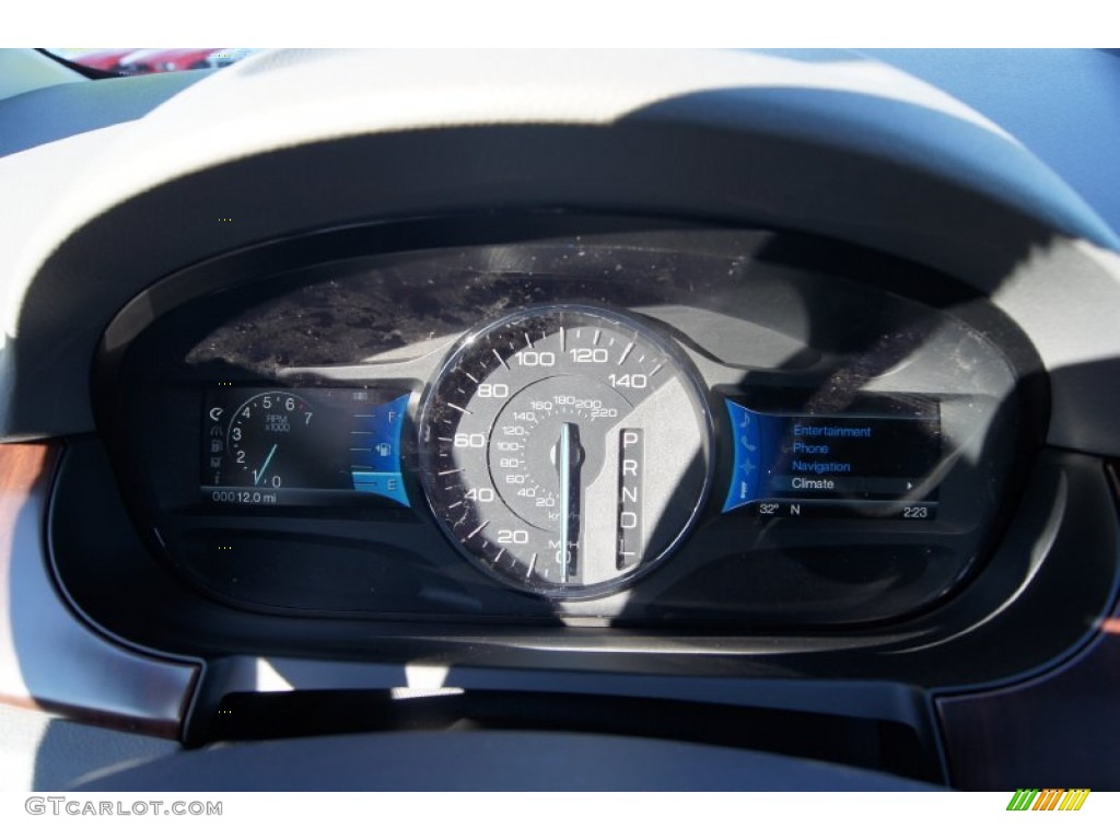 2012 Edge Limited EcoBoost - White Platinum Metallic Tri-Coat / Medium Light Stone photo #24