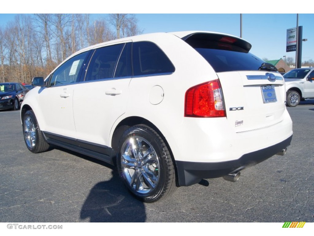 2012 Edge Limited EcoBoost - White Platinum Metallic Tri-Coat / Medium Light Stone photo #41