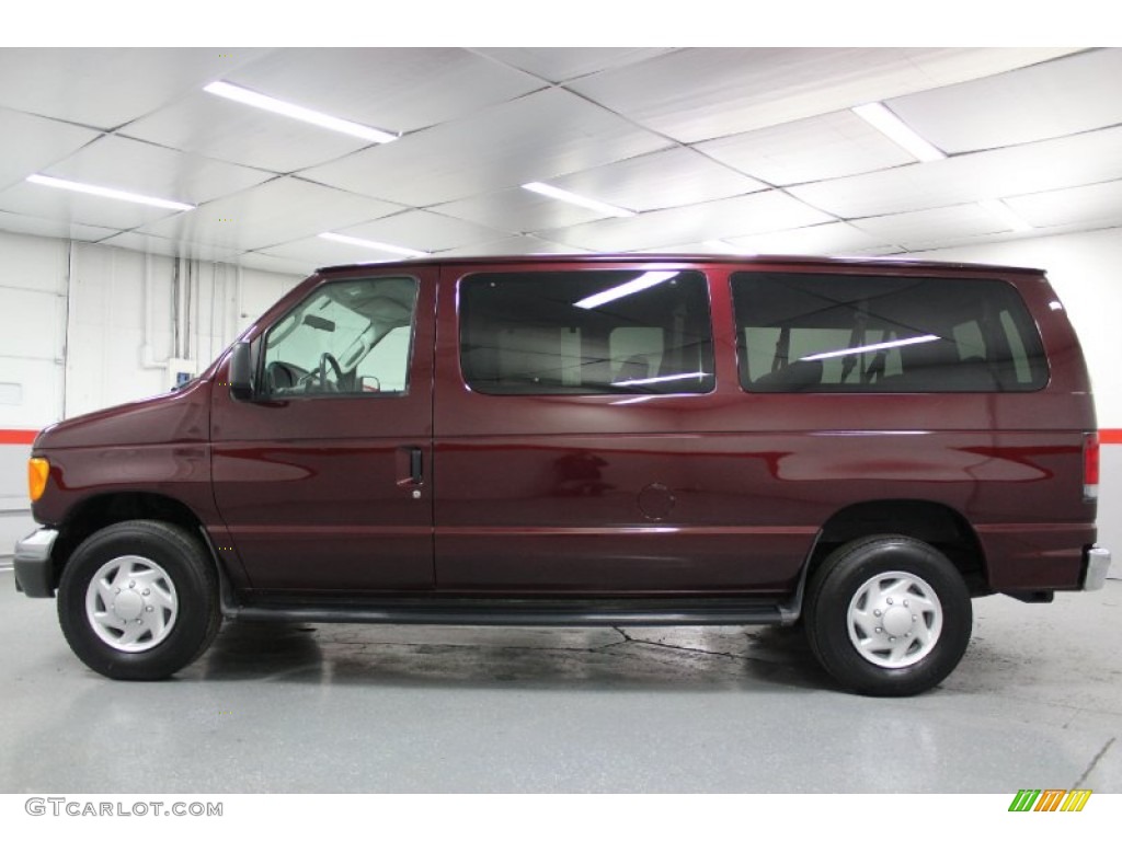 Dark Toreador Red Metallic 2006 Ford E Series Van E350 XLT Passenger Exterior Photo #59061638