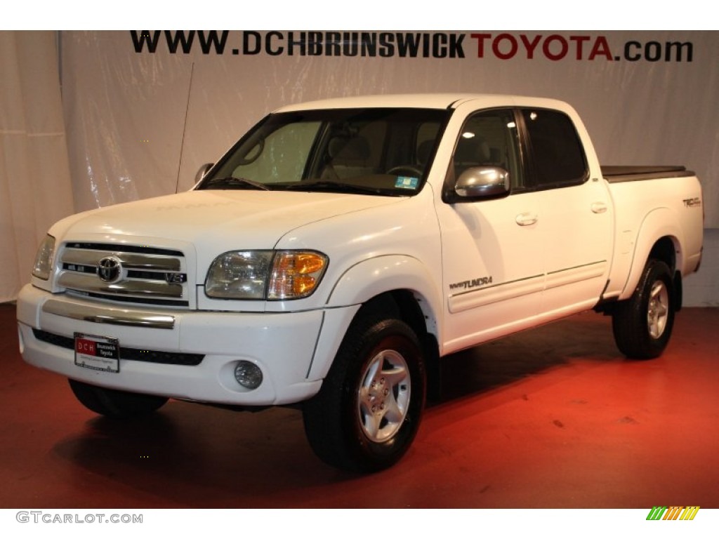 2004 Tundra SR5 TRD Double Cab 4x4 - Natural White / Oak photo #1