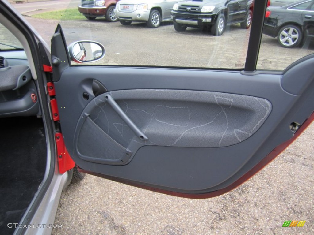 2005 Smart fortwo Turbo Coupe Dark Grey Door Panel Photo #59062906