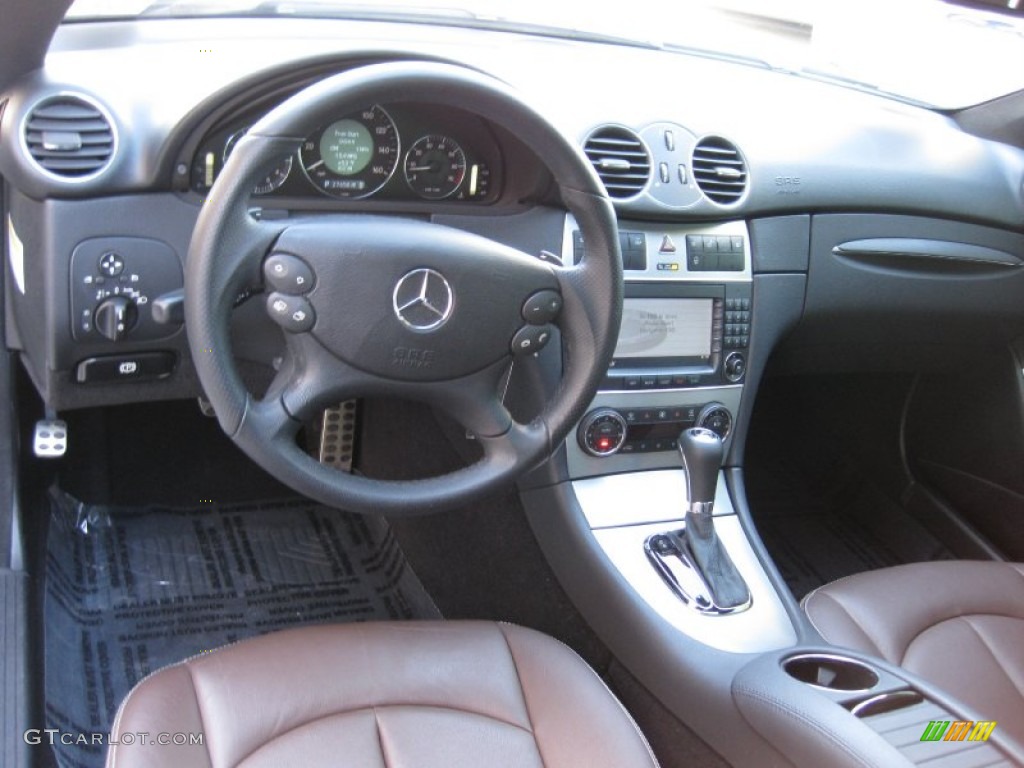 2009 Mercedes-Benz CLK 350 Grand Edition Coupe Tobacco Brown Dashboard Photo #59063111