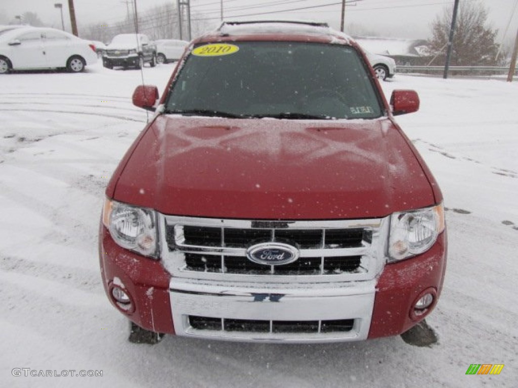 2010 Escape Limited V6 4WD - Sangria Red Metallic / Charcoal Black photo #9