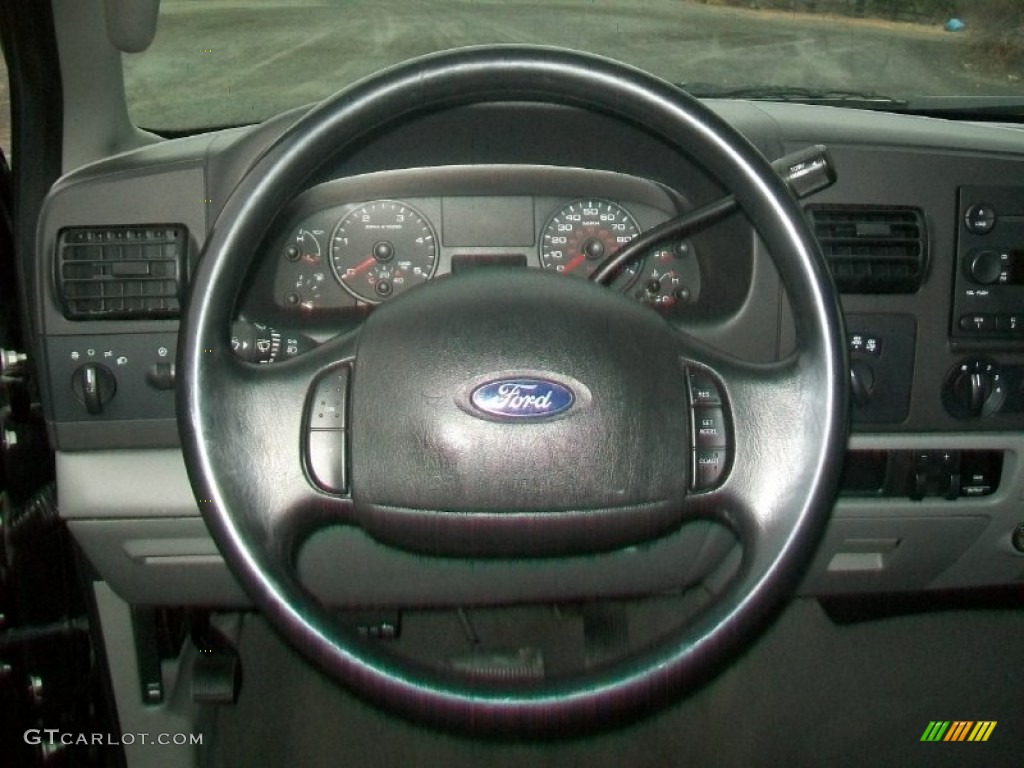 2007 Ford F250 Super Duty XLT SuperCab 4x4 Medium Flint Steering Wheel Photo #59065123