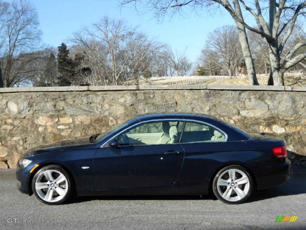 2008 3 Series 335i Convertible - Monaco Blue Metallic / Cream Beige photo #4