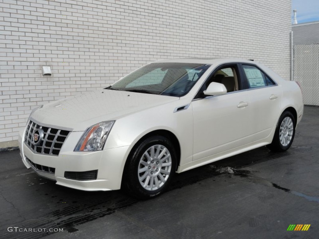 White Diamond Tricoat 2012 Cadillac CTS 4 3.0 AWD Sedan Exterior Photo #59066741