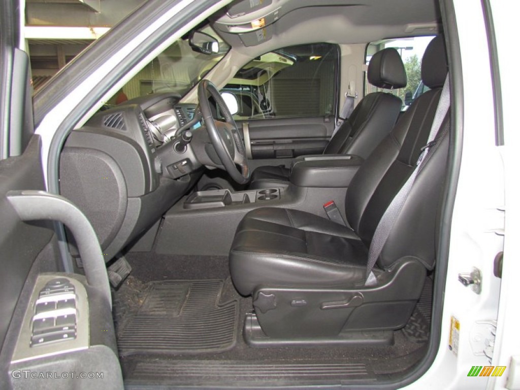 Ebony Interior 2009 Chevrolet Silverado 1500 Hybrid Crew Cab Photo #59067917