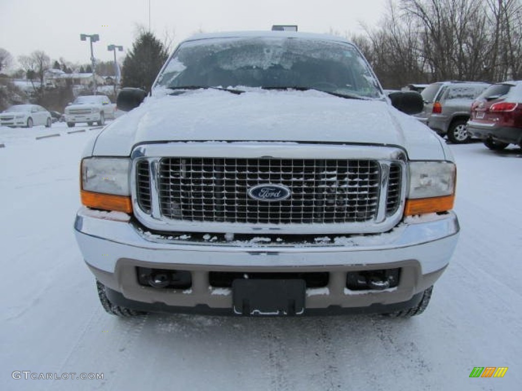 2000 Excursion Limited 4x4 - Oxford White / Medium Parchment photo #6