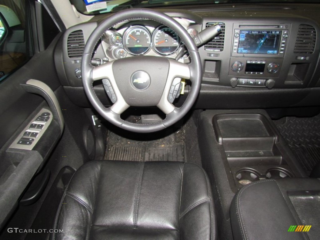 2009 Chevrolet Silverado 1500 Hybrid Crew Cab Ebony Dashboard Photo #59067962