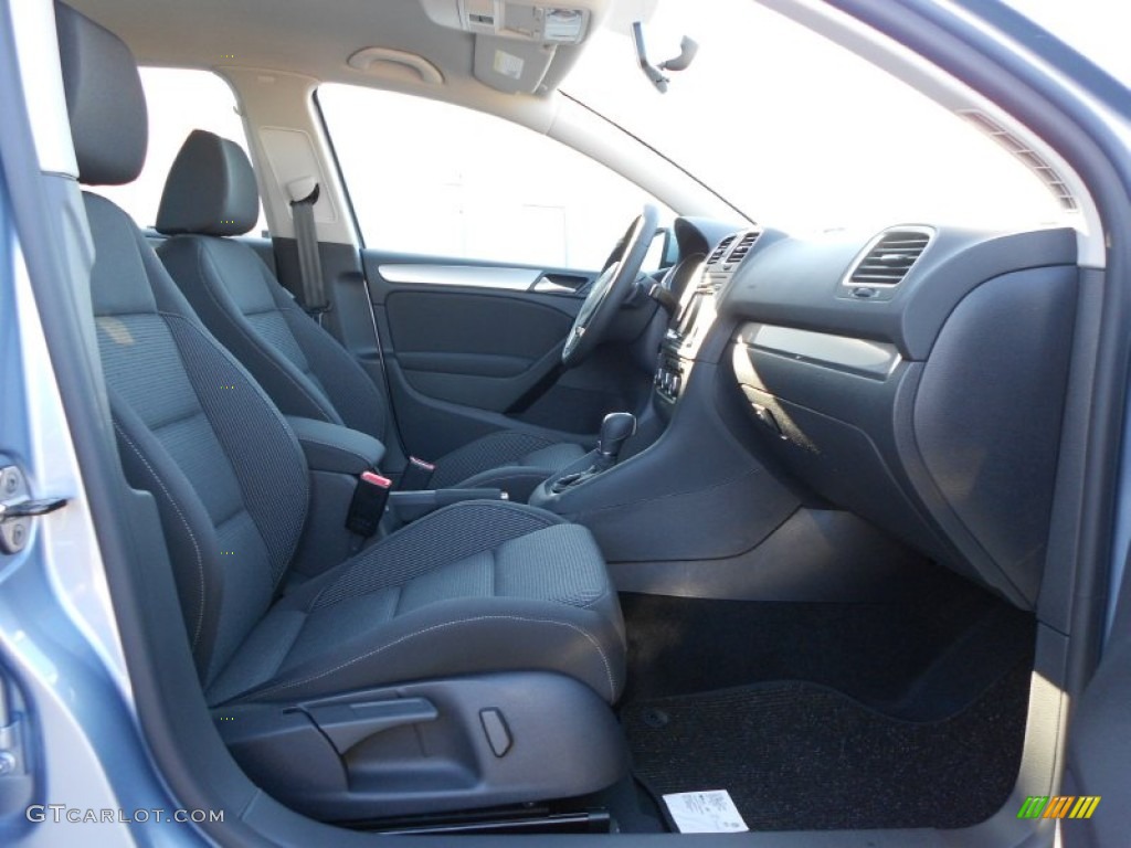 Titan Black Interior 2012 Volkswagen Golf 4 Door TDI Photo #59068727