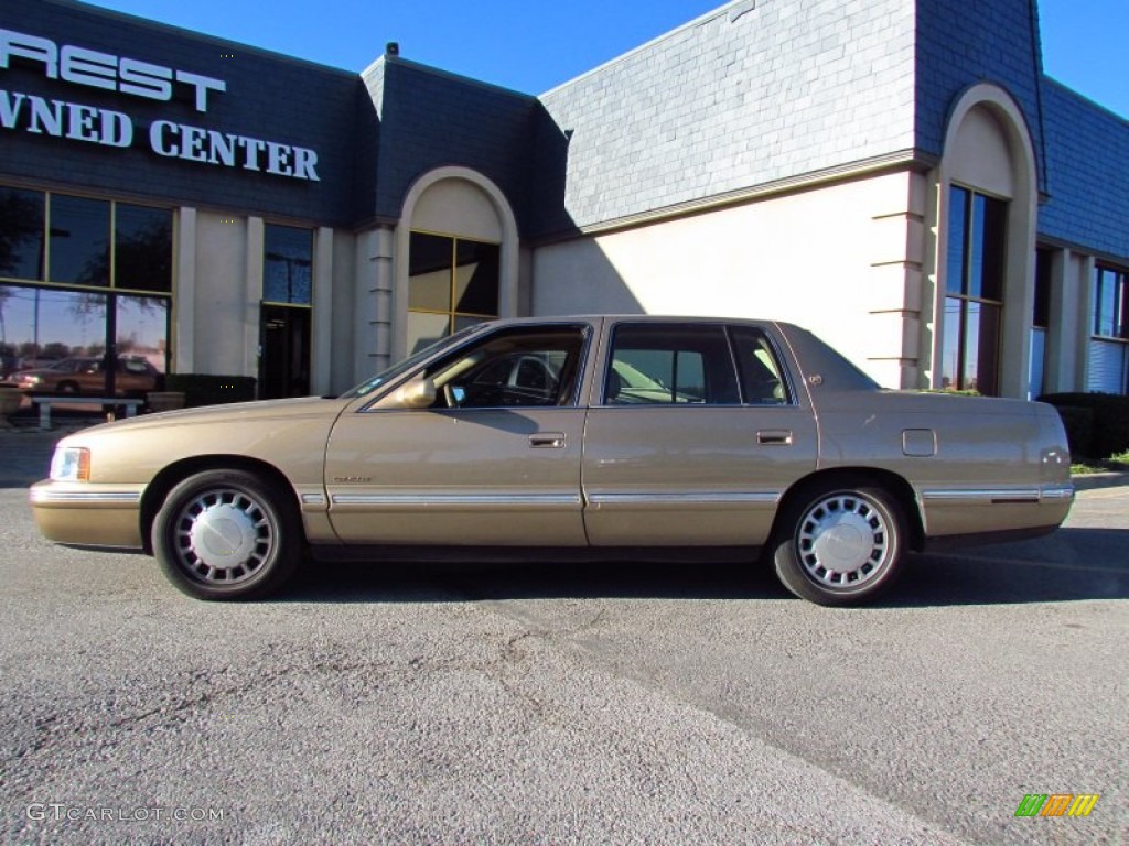 1999 DeVille Sedan - Gold Firemist / Camel photo #1