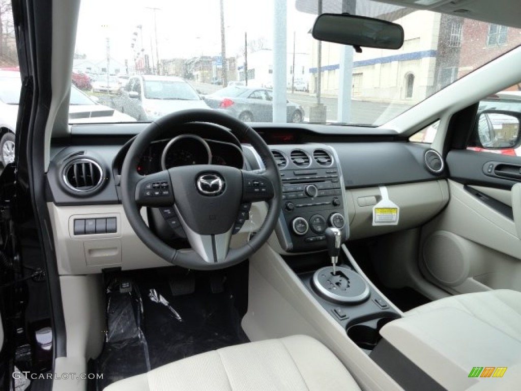 Sand Interior 2012 Mazda CX-7 i Sport Photo #59069816