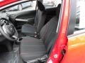 Black w/Red Piping 2012 Mazda MAZDA2 Touring Interior Color